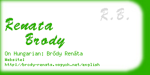 renata brody business card